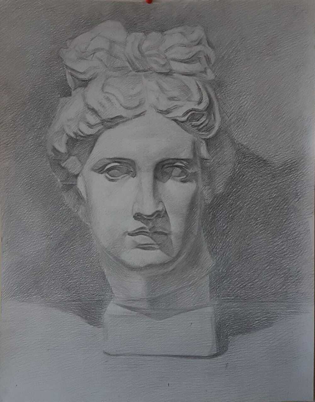 Цезарь рисунок головы